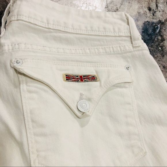 Hudson
Woman’s crop white jeans with gold - Picture 5 of 7